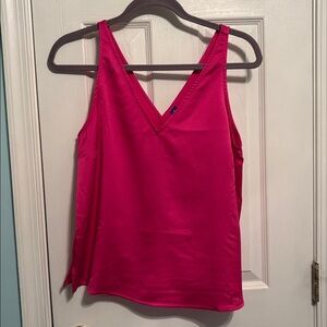 Old Navy hot pink satin sleeveless top